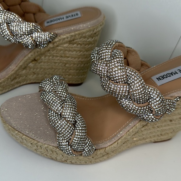 Steve Madden #8.5 Rhinestones Platform Sandals - Picture 8 of 13